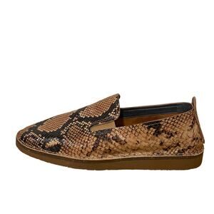 Franco Sarto Embossed Snake print leather Slip on shoes 8.5 Ariga style